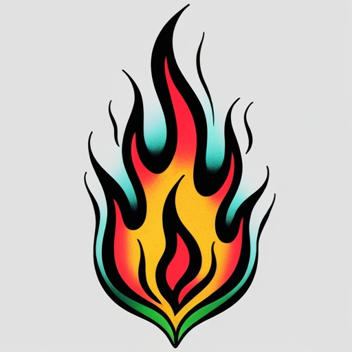 Soul’s Awakening Flame Tattoo idea