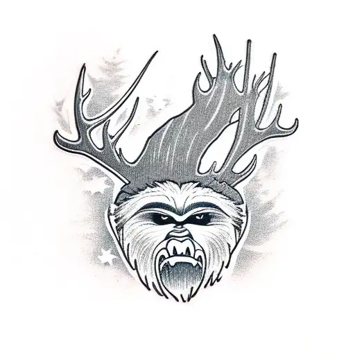 Bigfoot Hunting Deer With A Rifle