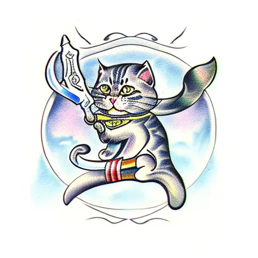 Cat Demon Killer Sword