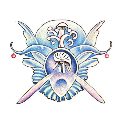 Mushroom With Fairy Wings