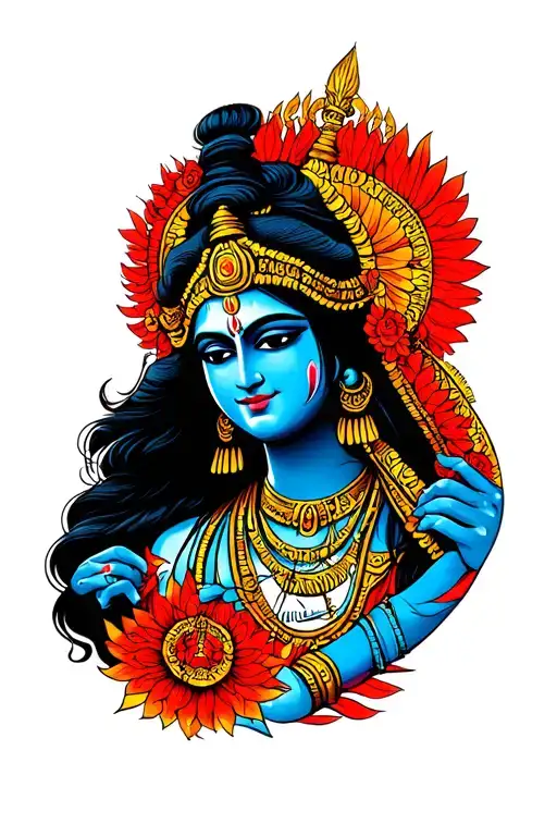 Shiva And Kali Mata Symbolic