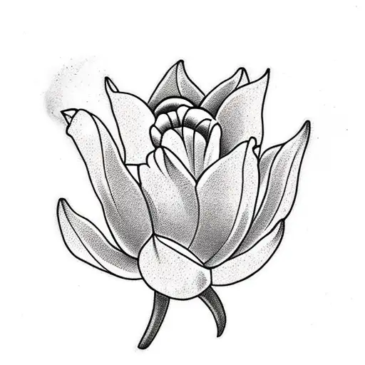 Tulip With Spider On Top