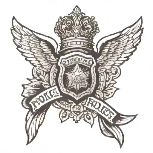 Angel Wings And Police Badge Incorporated