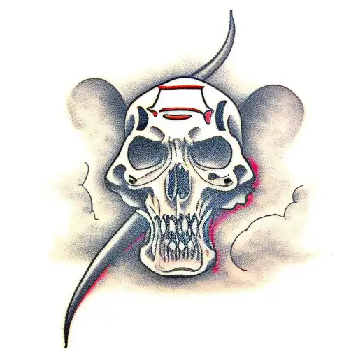 Long Body Scary Starving Black Rat