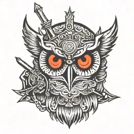 Owl Sith With Black Saber