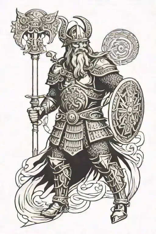 Odin In Full Armor