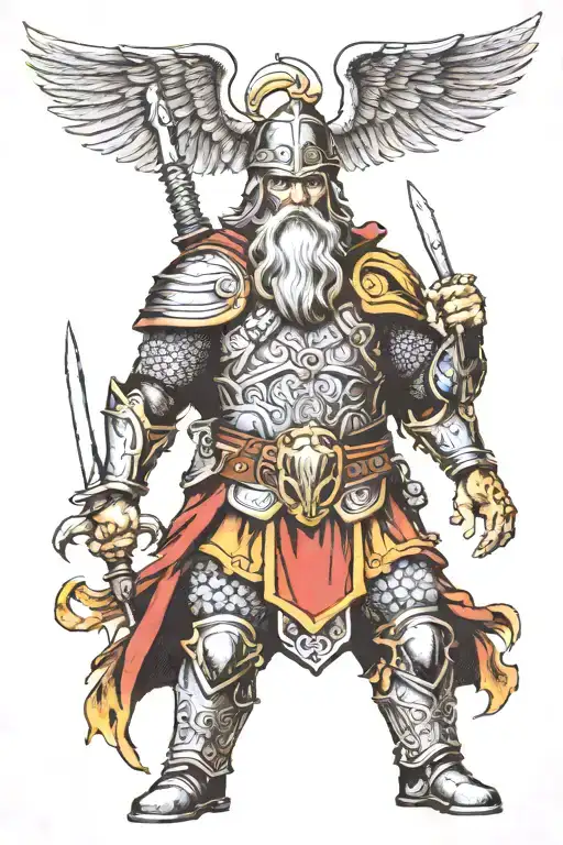 Odin In Full Armor