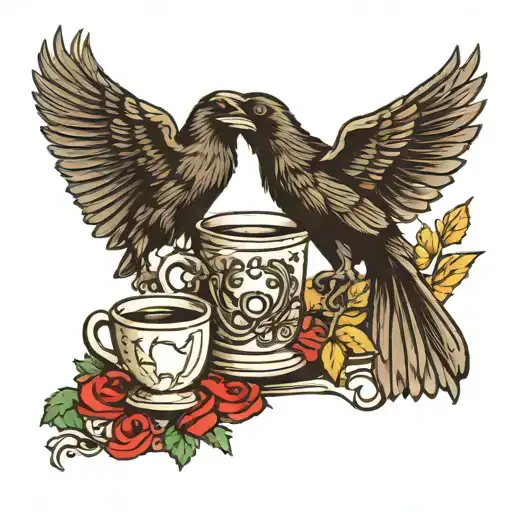 Crow And Cup