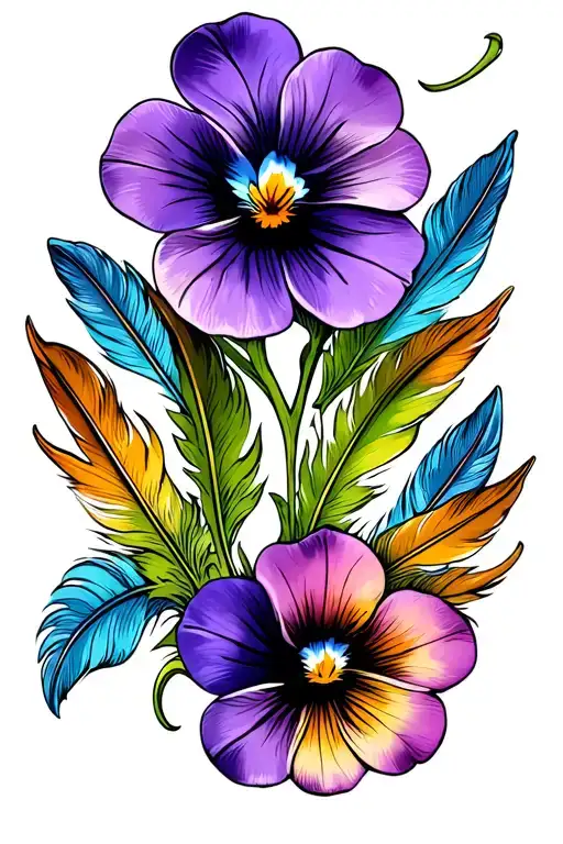 Feathers And Violets