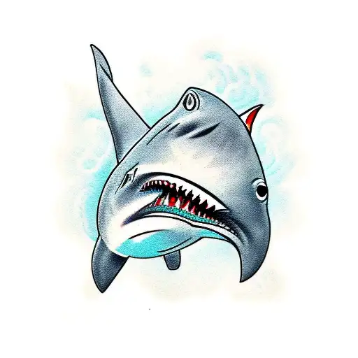 Polynesian Style Shark And Turtle