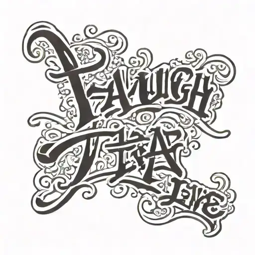 Live Laugh Love Chinese Letters