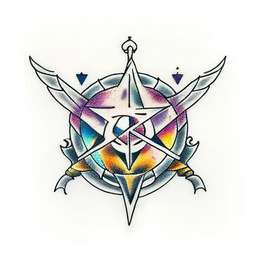 Dagger With Wiccan Symbols