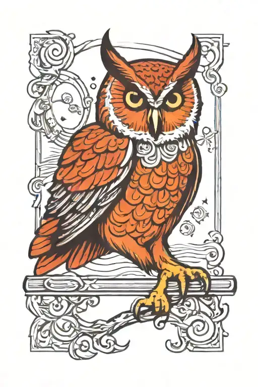 Owl In Tarot Card