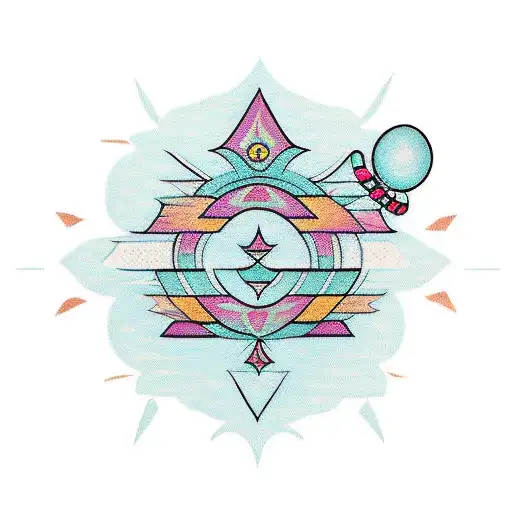 Minimal Indian Kolam Design