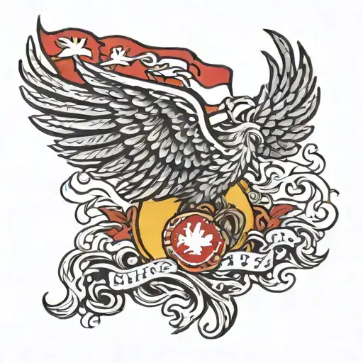 Phoenix And Canada Flag