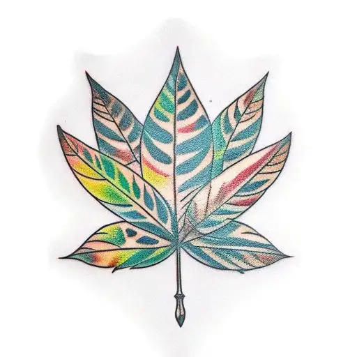 Tribal Leaf Strings Guitar