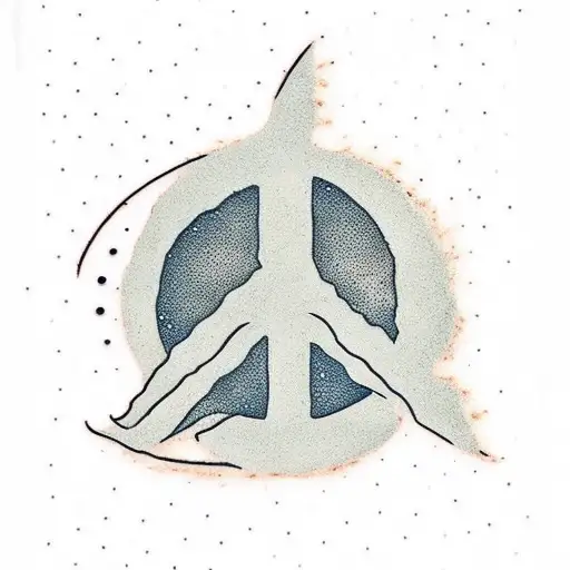 Peace Sign And Nature