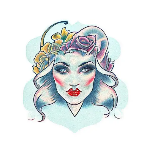 Female Face Pretty Cloak