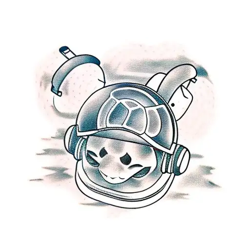 A Turtle Wearing Headphones And Djing