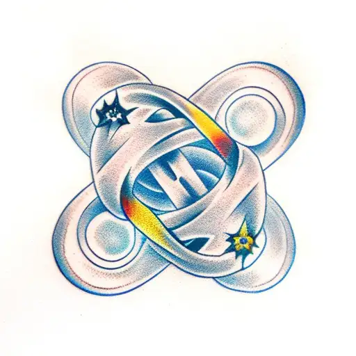 Infinity Symbol And Dolphins