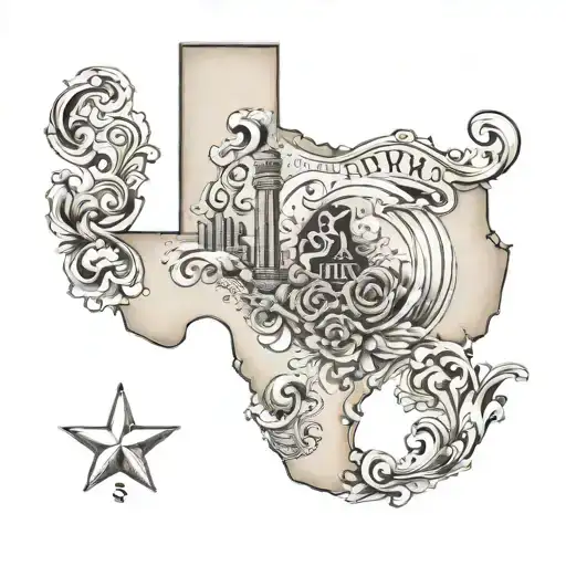 The State Of Texas And The Letter S