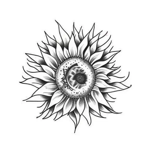 Sunflower And Cactus