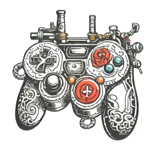 Guns Football Gaming Controller Intertwined
