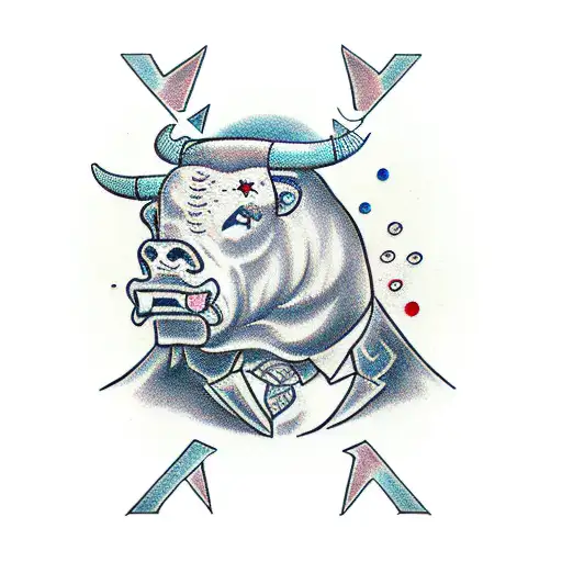 Bull And Bear Facing Off In A Stock Market Arena