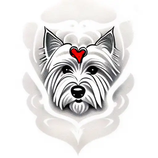 Combine The Love For Westie And Metal Music In A Creative Tattoo Design