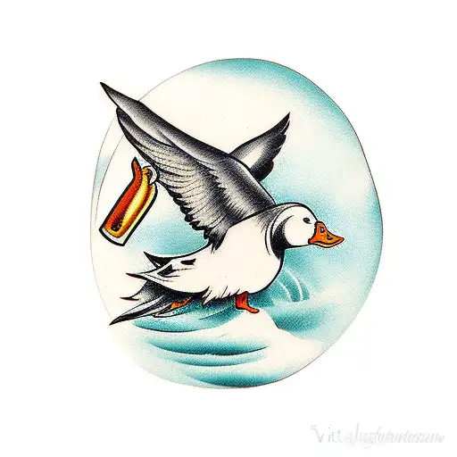 Dagger Stuck In A Duck's Head