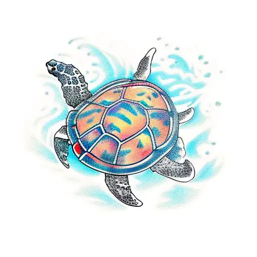 Coral Star Fish Sea Turtle Ocean Water