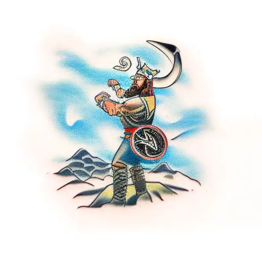 Viking And Father Passing Away Memorial