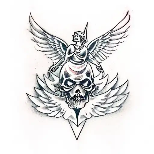 A Man With The Wings And Horns Of The Devil And The Pharynx Of An Angel