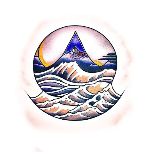 Waves Saturne Mountains Travel Beach