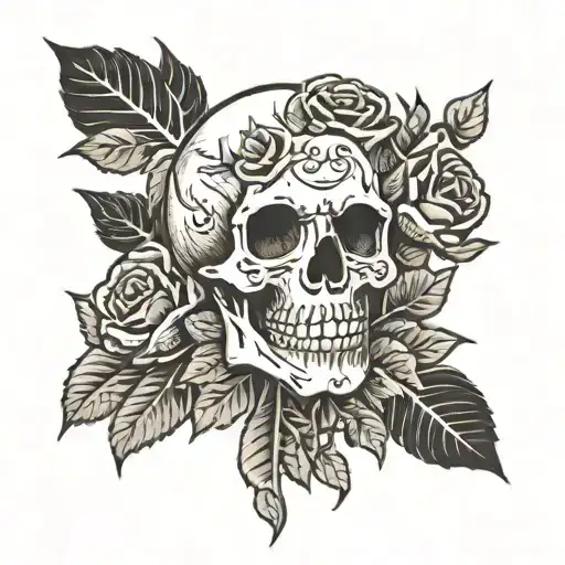 Skull And Roses