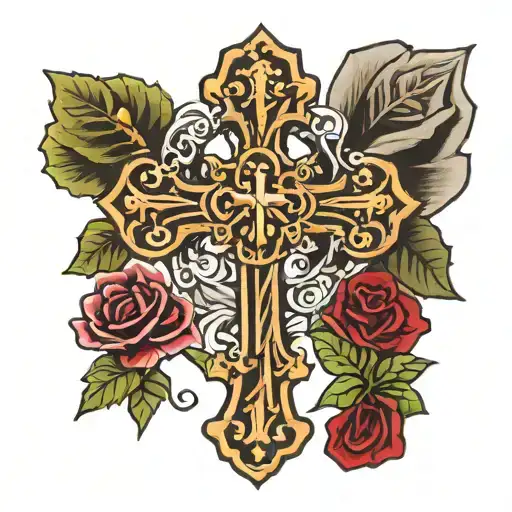 Catholic Cross Dainty Details