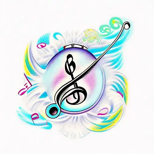 Music Note With Speaker Waves