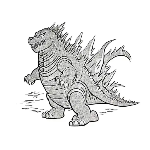 Godzilla And Gundam Fight