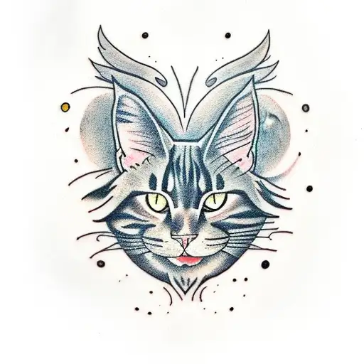 Black Maine Coon Space