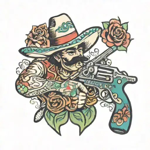 Gun Mexican Man