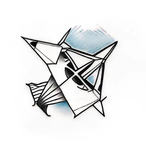 Gridpaper Paper Airplane