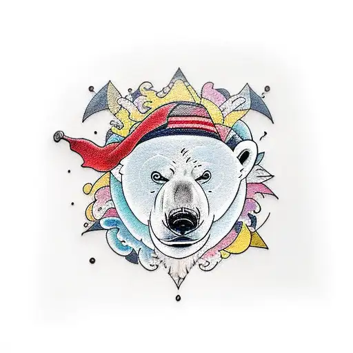 Polar Bear In Full Growth