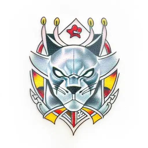 Black Panther With Paw Print