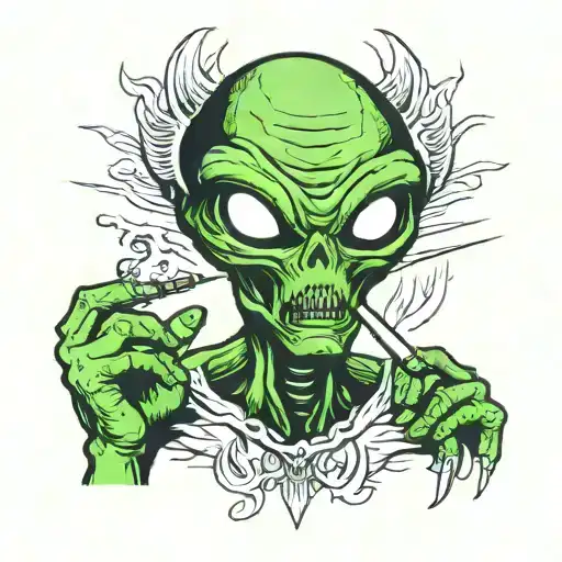 Alien Smoking Joint