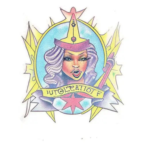 Black Women Justice Tarot Card