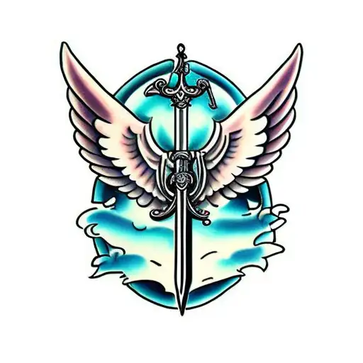 Sword With Angel And Devil Wings
