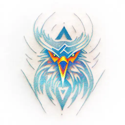 Create A Video Game-inspired Tattoo Featuring A Pixelated Eagle