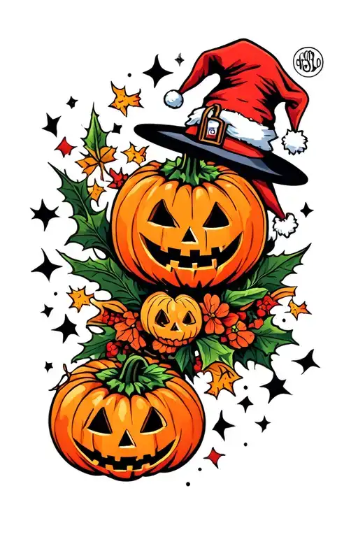 Halloween And Christmas Leg Sleeve