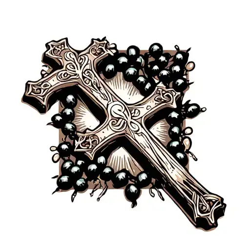 Cross Of Christ Plus Rosary