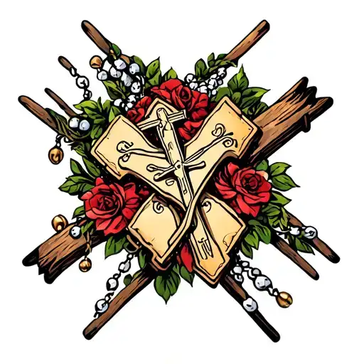 Cross Of Christ Plus Rosary